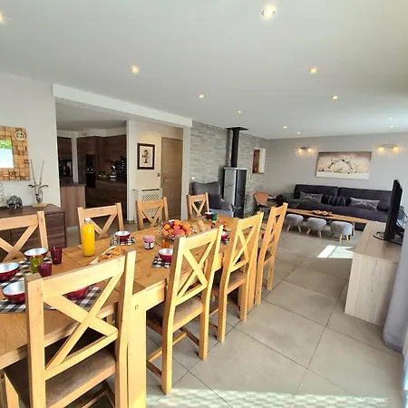 Chalé Chalet Cosy 10 Pers - Jacuzzi, Sauna, Billard *