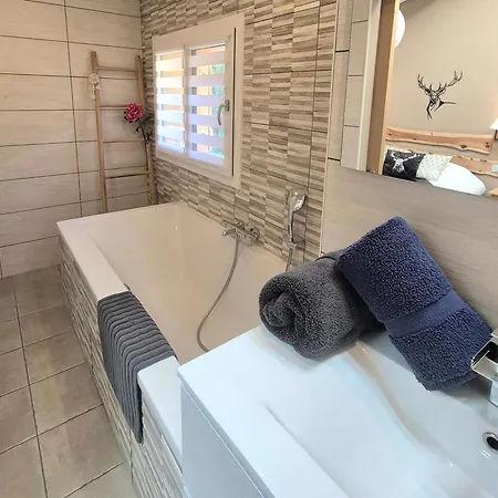 Chalé Chalet Cosy 10 Pers - Jacuzzi, Sauna, Billard